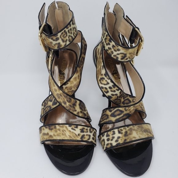 Guess by Marciano Leopard Skin  Stilettos Heels - Picture 1 of 6
